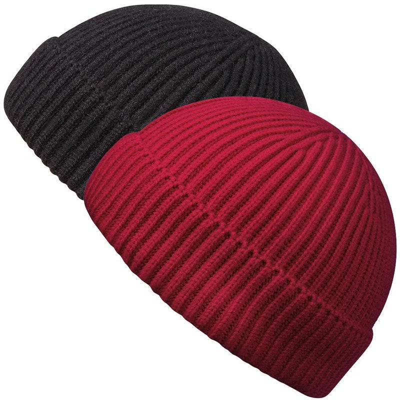 MaxNova Trawler Beanie Watch Hat Roll up Edge Skullcap Fisherman Beanie - Image 1